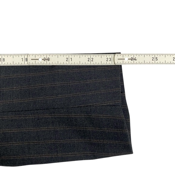 New York & Company Womens Blazer 14 Bluish-Gray One-Button Striped Career Office - Picture 10 of 13